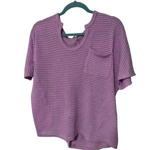 Purple Knit Top